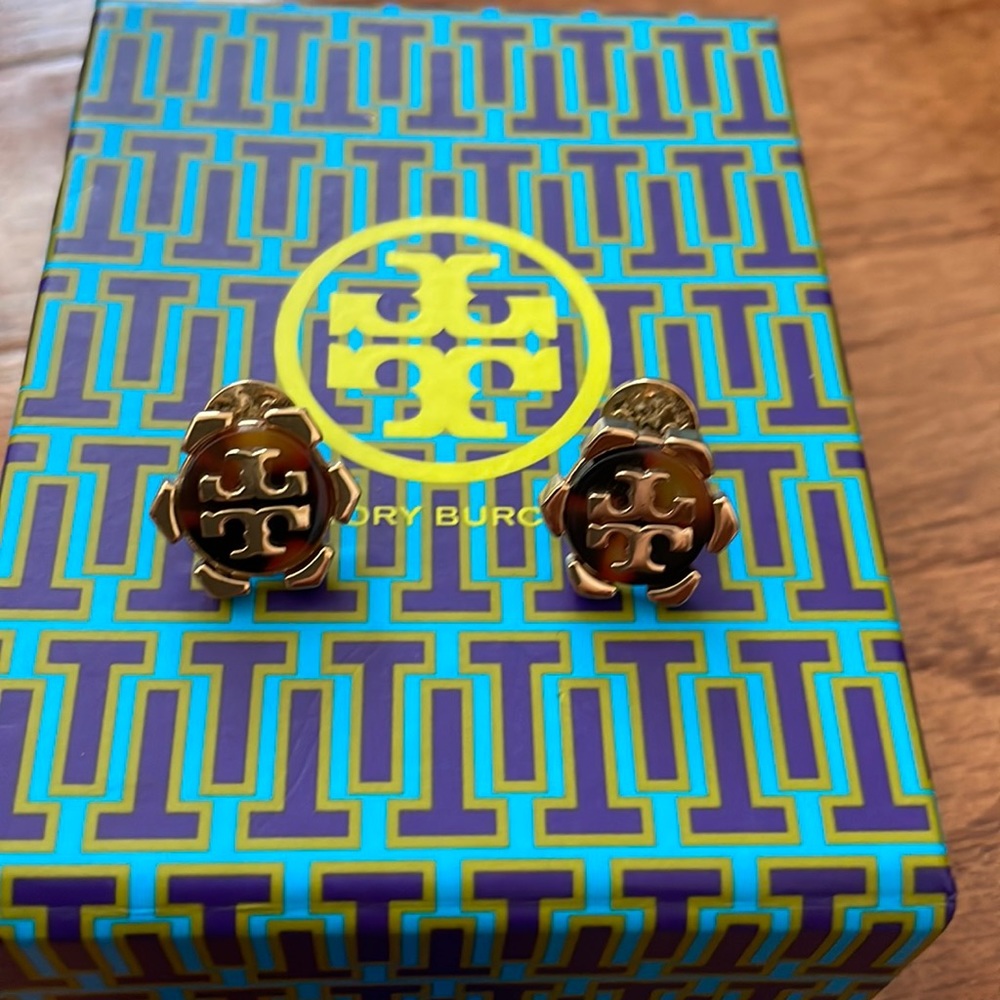 Tory Burch tortoise earrings
